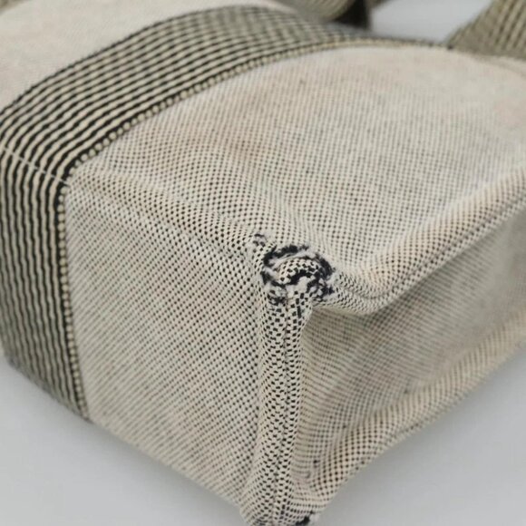 HERMES Fourre Tout PM Hand Bag Canvas Gray Auth ti3070 - Picture 11 of 16